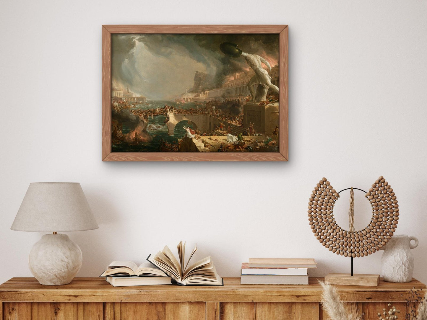 The Course of Empire Destruction by Thomas Cole, 1836, Romanticism and Classical Landscapes, fine art print