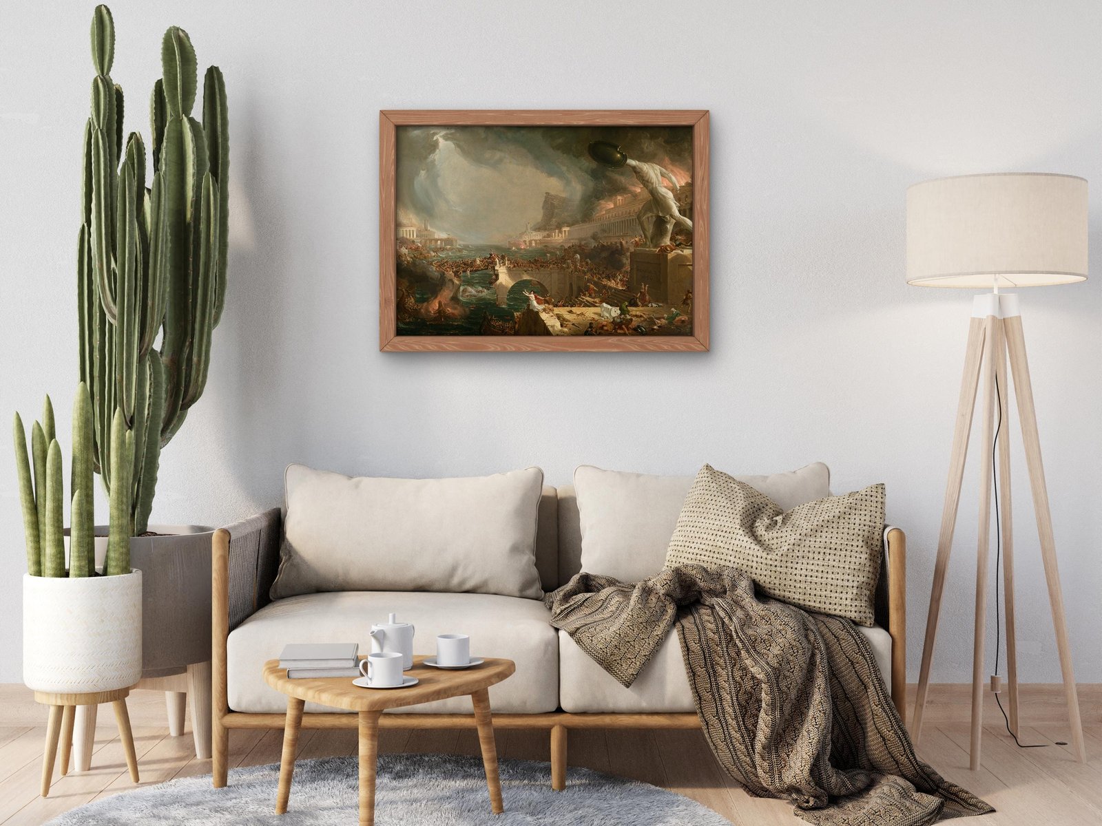 The Course of Empire Destruction by Thomas Cole, 1836, Romanticism and Classical Landscapes, fine art print