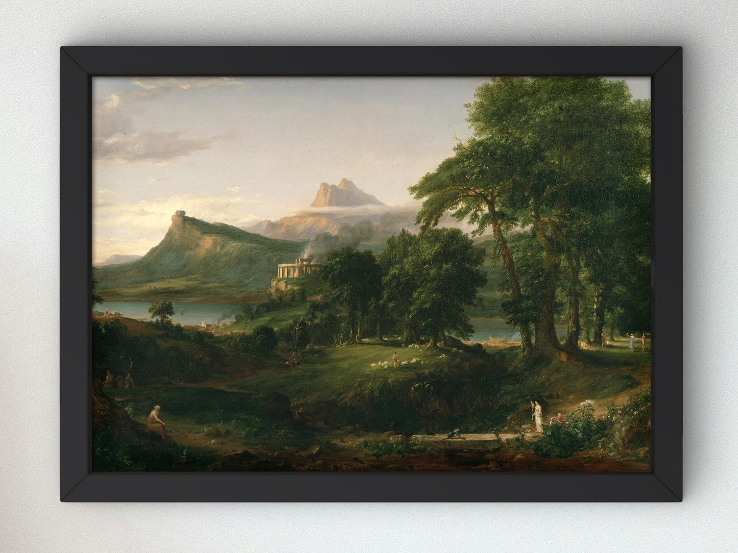 The Arcadian State by Thomas Cole, 1836, Romanticism and Classical Landscapes, fine art print