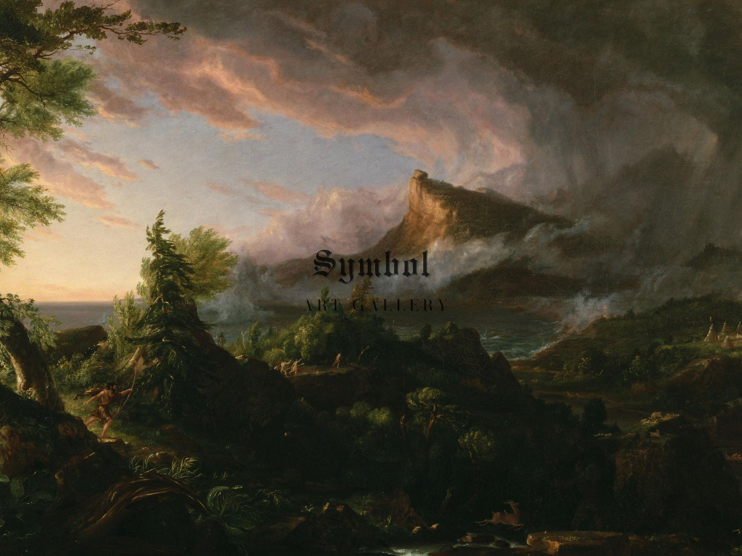 The Savage State by Thomas Cole, 1836, Romanticism and Classical Landscapes, fine art print