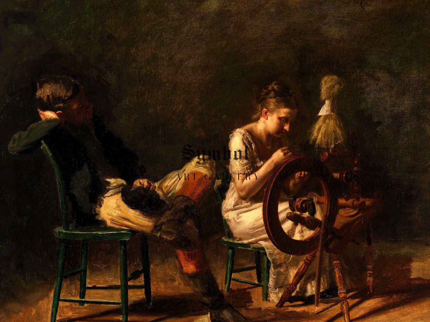 The Courtship by Thomas Eakins, 1878, Realism and Naturalism, fine art print