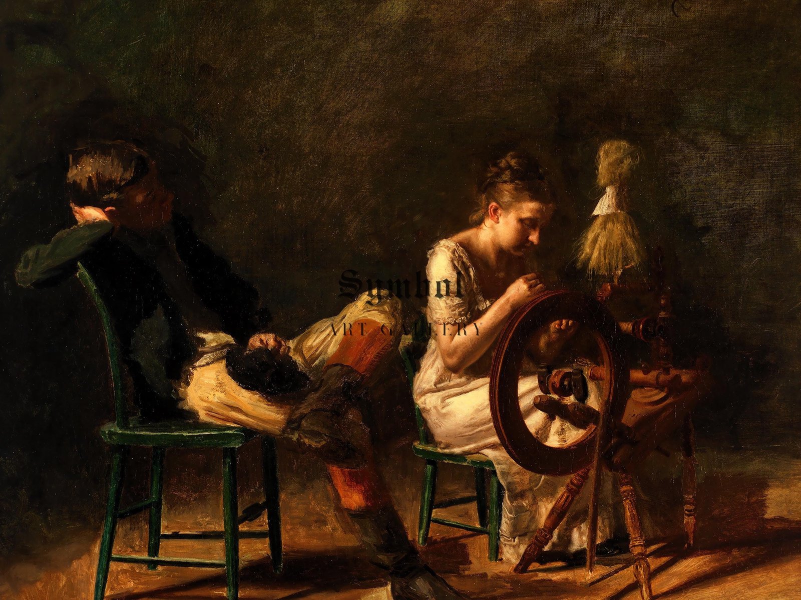 The Courtship by Thomas Eakins, 1878, Realism and Naturalism, fine art print