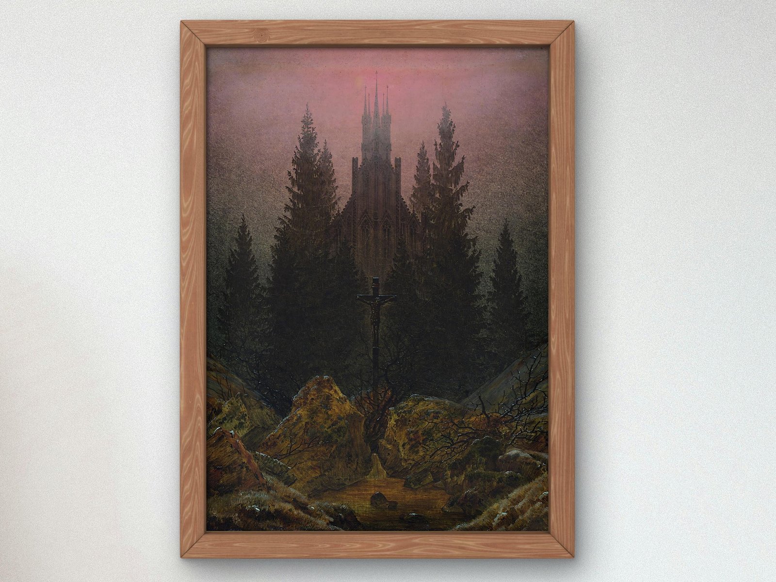 The Cross in the Mountains by Caspar David Friedrich, 1812, Romanticism and Classical Landscapes, fine art print