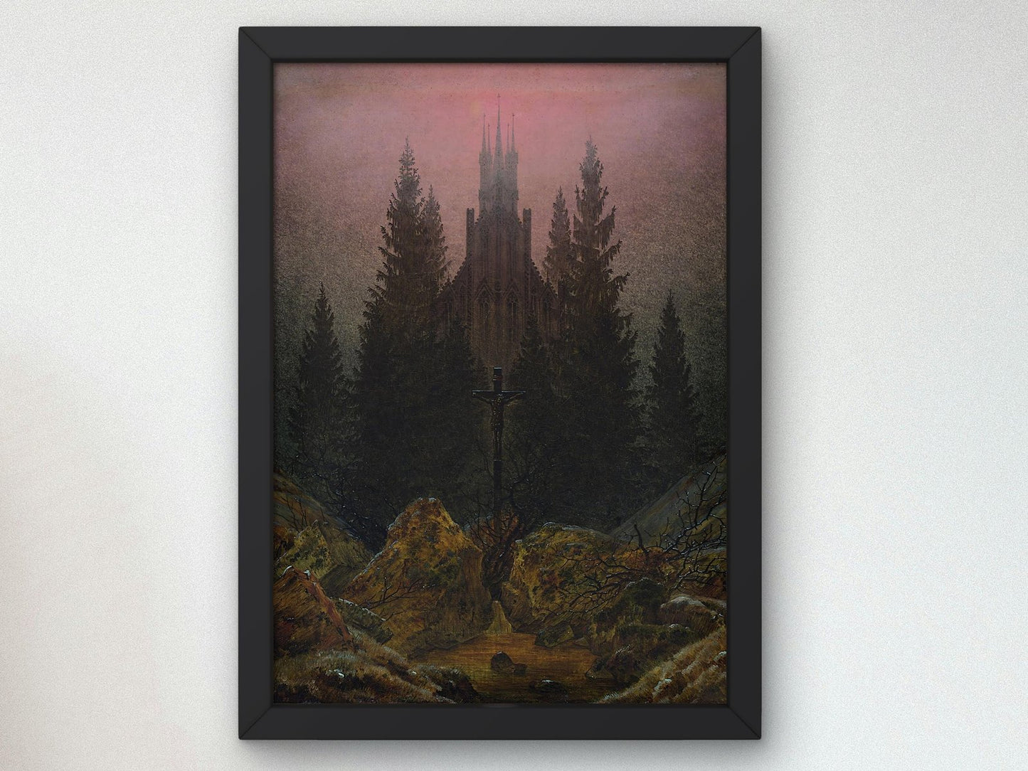 The Cross in the Mountains by Caspar David Friedrich, 1812, Romanticism and Classical Landscapes, fine art print
