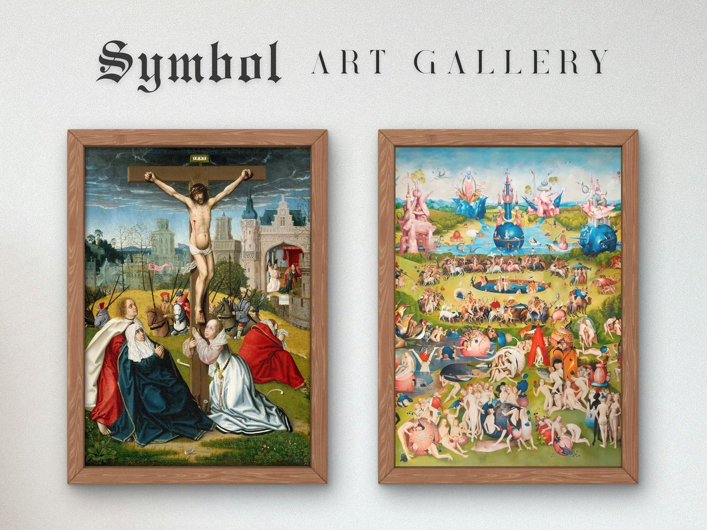 The Crucifixion by Circle of Jan Provoost, 1495, Renaissance, fine art print