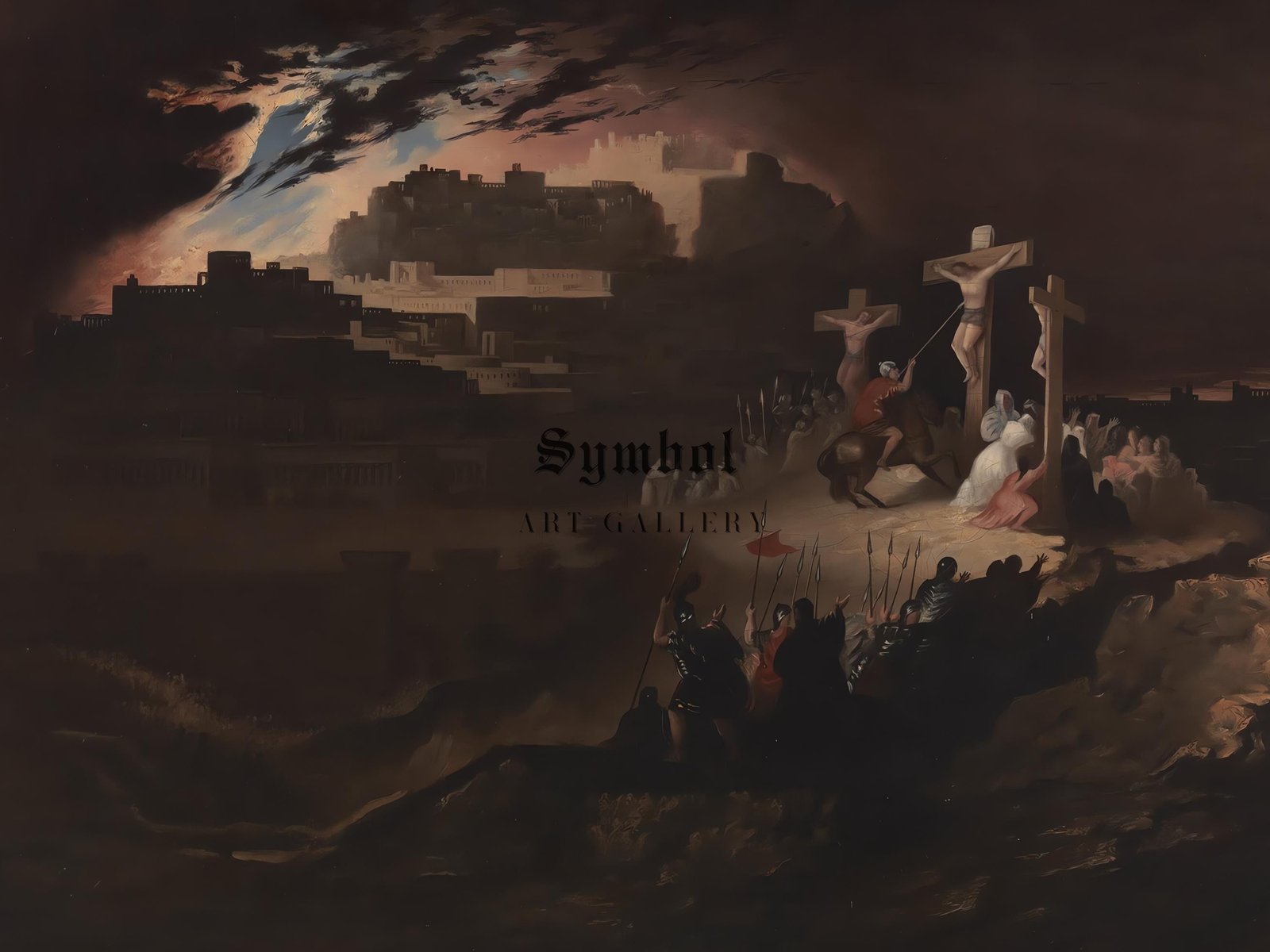 The Crucifixion by John Martin, 1835, Romanticism and Classical Landscapes, fine art print