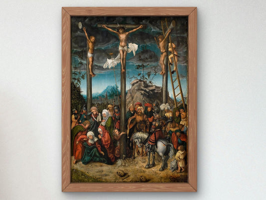 The Crucifixion by Lucas Cranach the Elder, 1506, Renaissance, fine art print