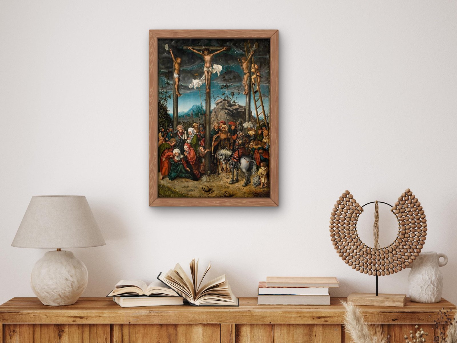 The Crucifixion by Lucas Cranach the Elder, 1506, Renaissance, fine art print