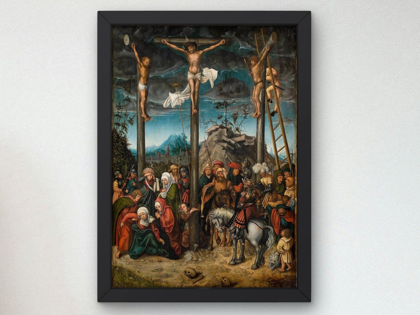 The Crucifixion by Lucas Cranach the Elder, 1506, Renaissance, fine art print