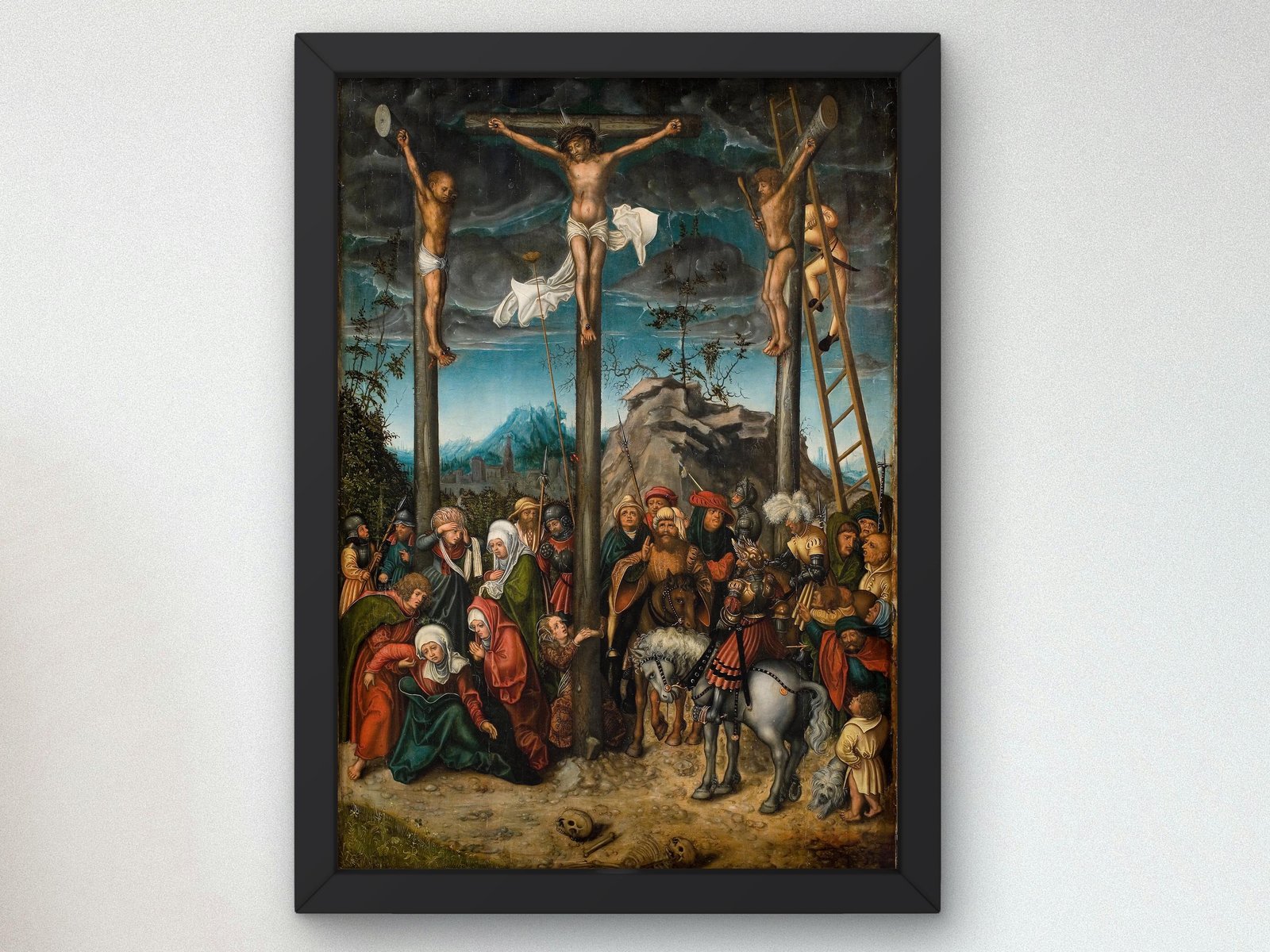 The Crucifixion by Lucas Cranach the Elder, 1506, Renaissance, fine art print