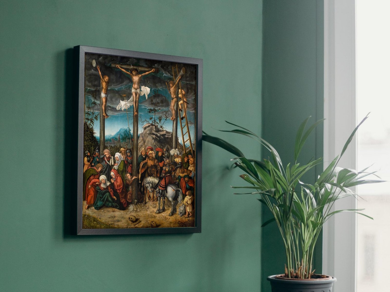 The Crucifixion by Lucas Cranach the Elder, 1506, Renaissance, fine art print