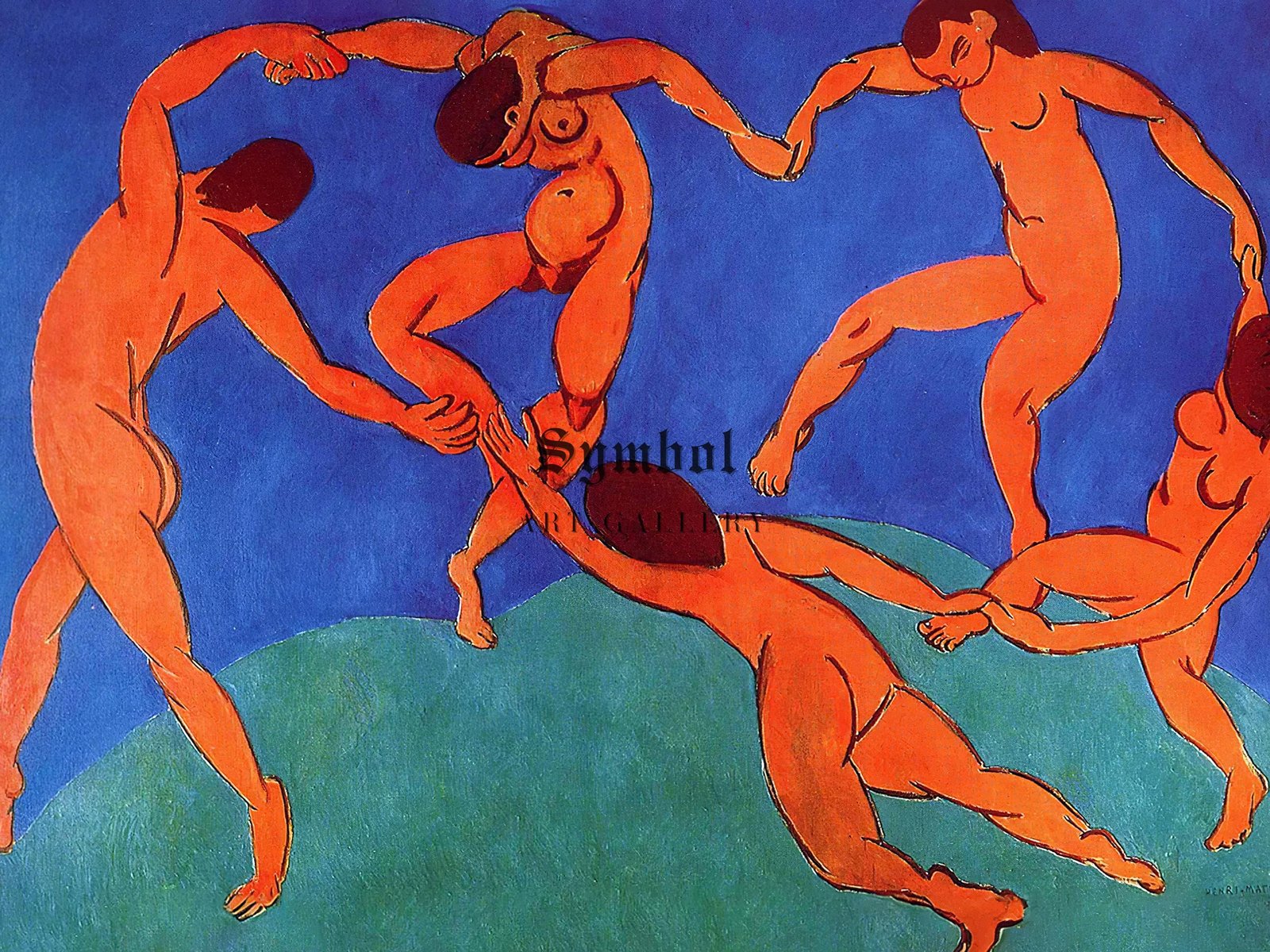 The Dance by Henri Matisse, 1910, Expressionism and Fauvism, fine art print
