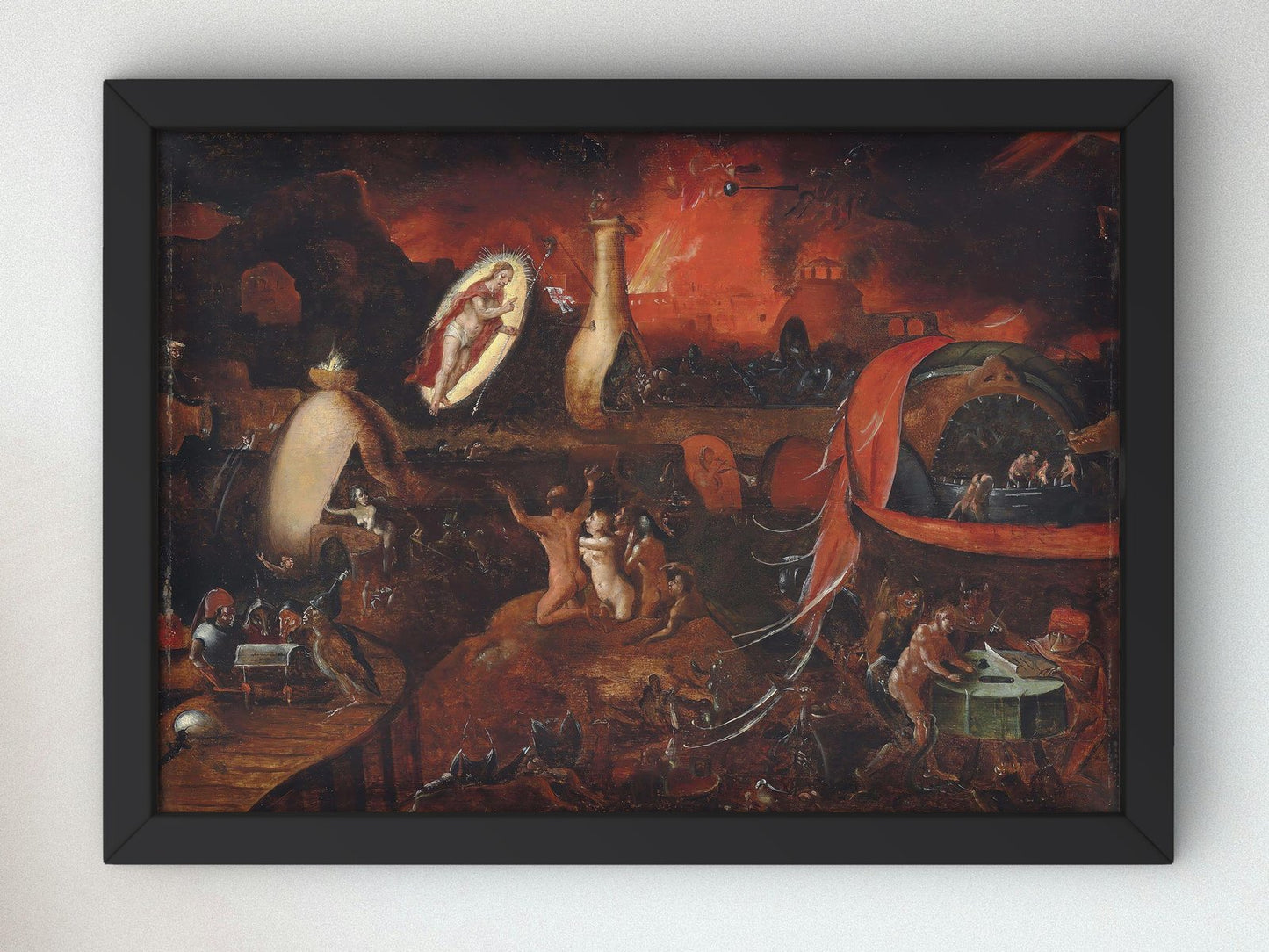 The Descent into Limbo by Pieter Huys, 1547, Mythology and Allegory, fine art print