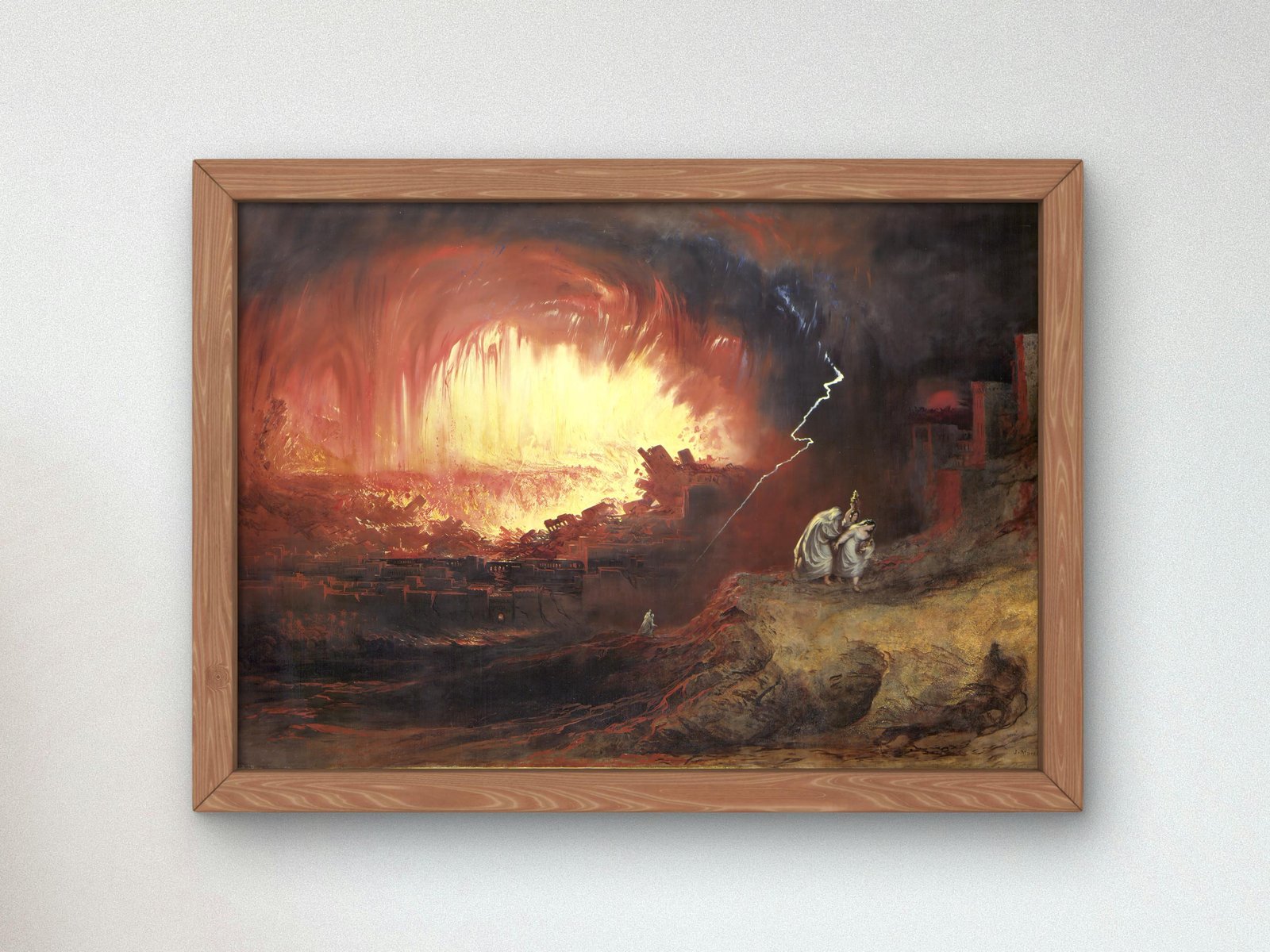 The Destruction of Sodom and Gomorrah by John Martin, 1852, Romanticism and Classical Landscapes, fine art print