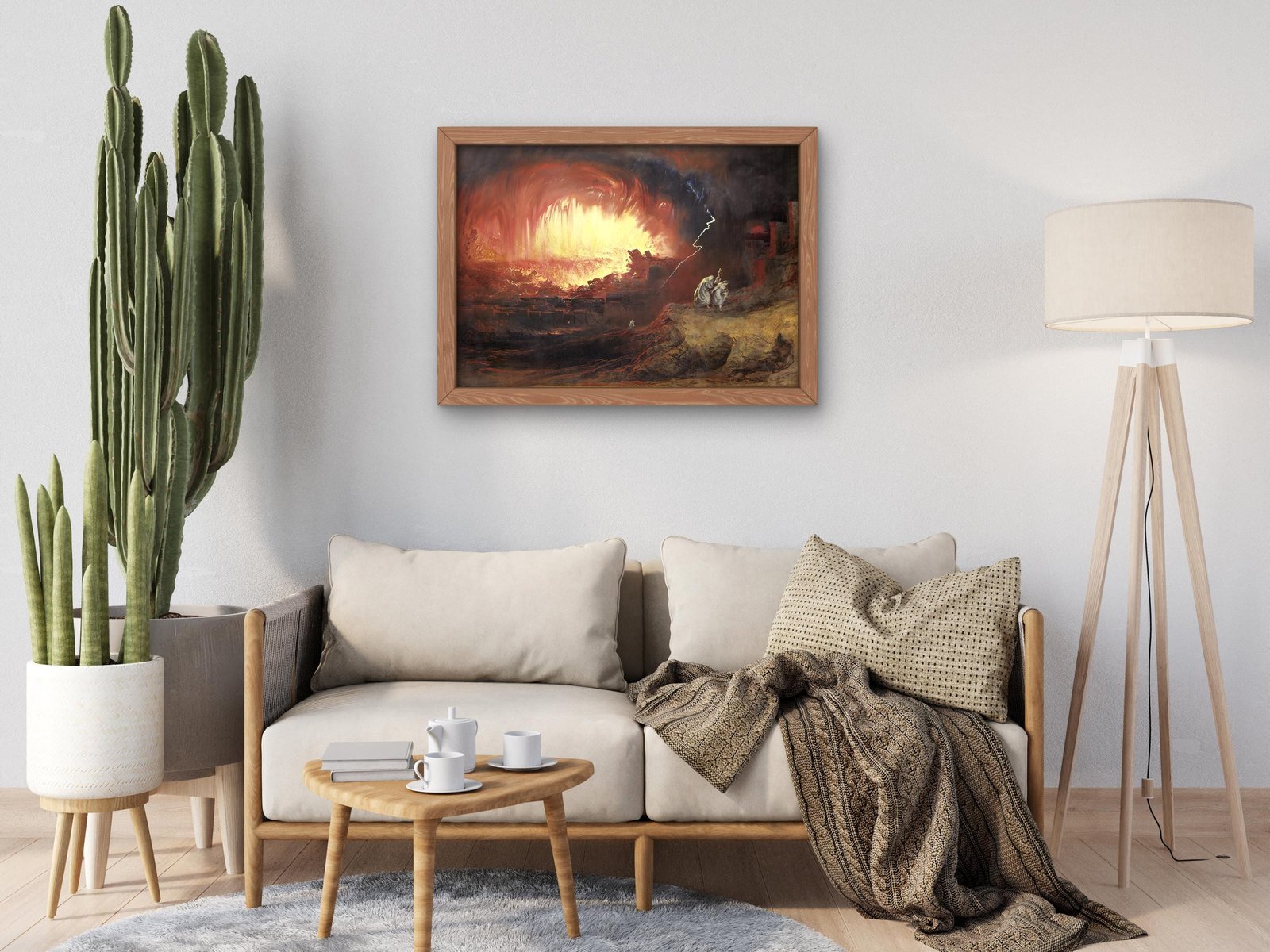 The Destruction of Sodom and Gomorrah by John Martin, 1852, Romanticism and Classical Landscapes, fine art print