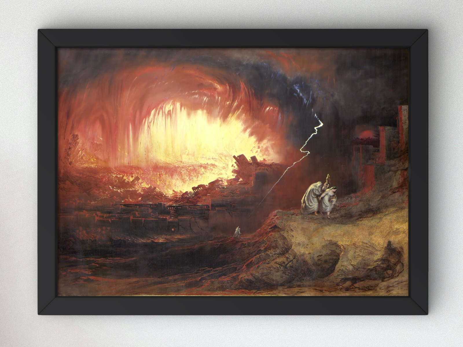 The Destruction of Sodom and Gomorrah by John Martin, 1852, Romanticism and Classical Landscapes, fine art print