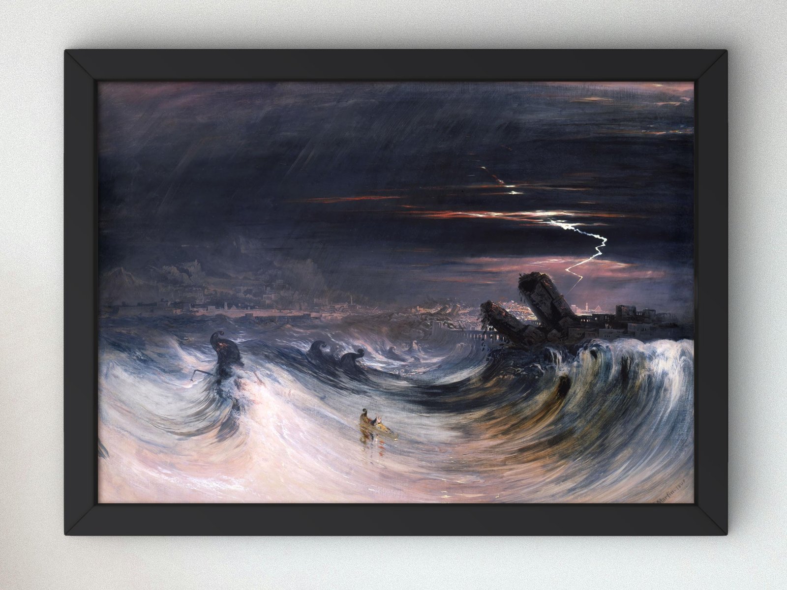 The Destruction of Tyre by John Martin, 1840, Romanticism and Classical Landscapes, fine art print