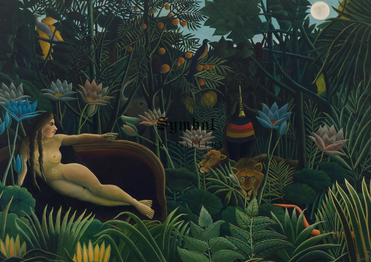 The Dream by Henri Rousseau, 1910, Post-Impressionism, fine art print