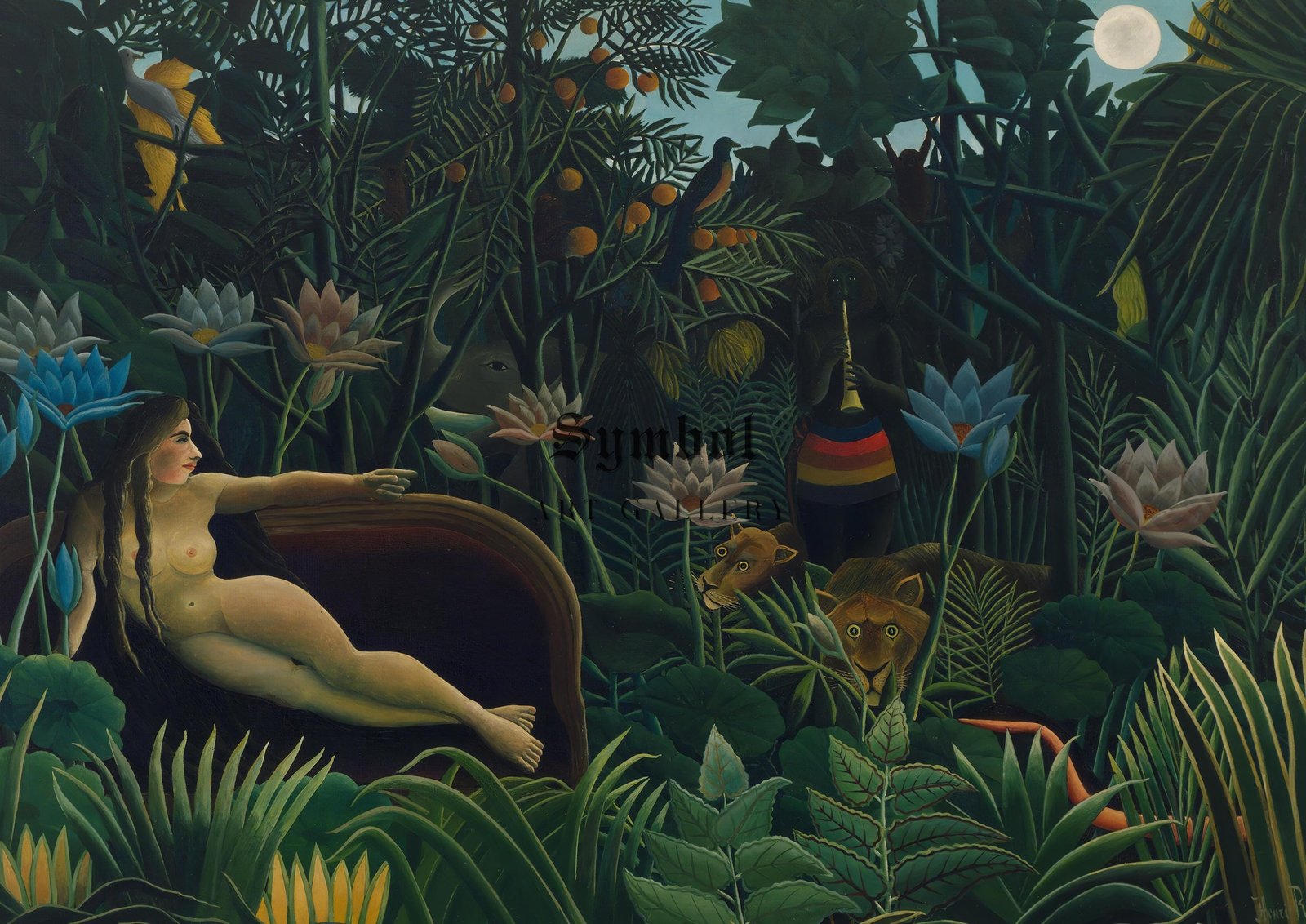 The Dream by Henri Rousseau, 1910, Post-Impressionism, fine art print