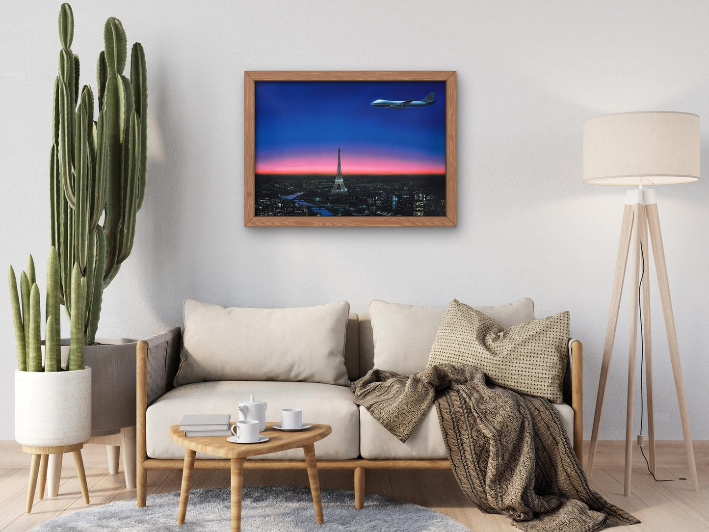 The Eiffel Tower by Hiroshi Nagai, contemporary vaporwave synthwave, fine art print