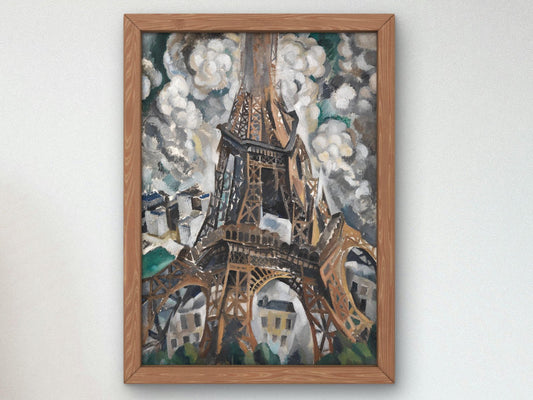 The Eiffel Tower by Robert Delaunay, 1909, Cubism and Abstract Art, fine art print