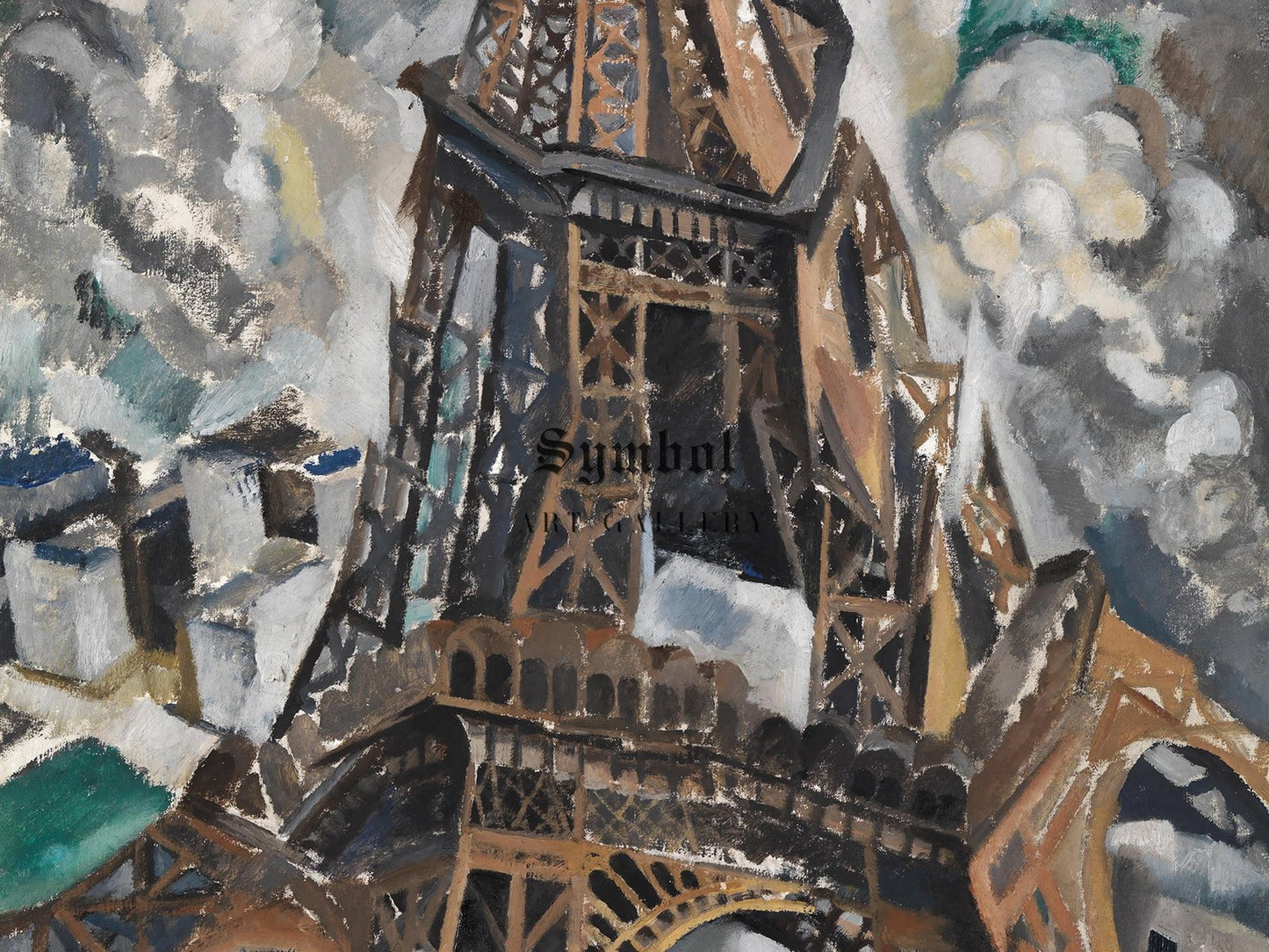 The Eiffel Tower by Robert Delaunay, 1909, Cubism and Abstract Art, fine art print