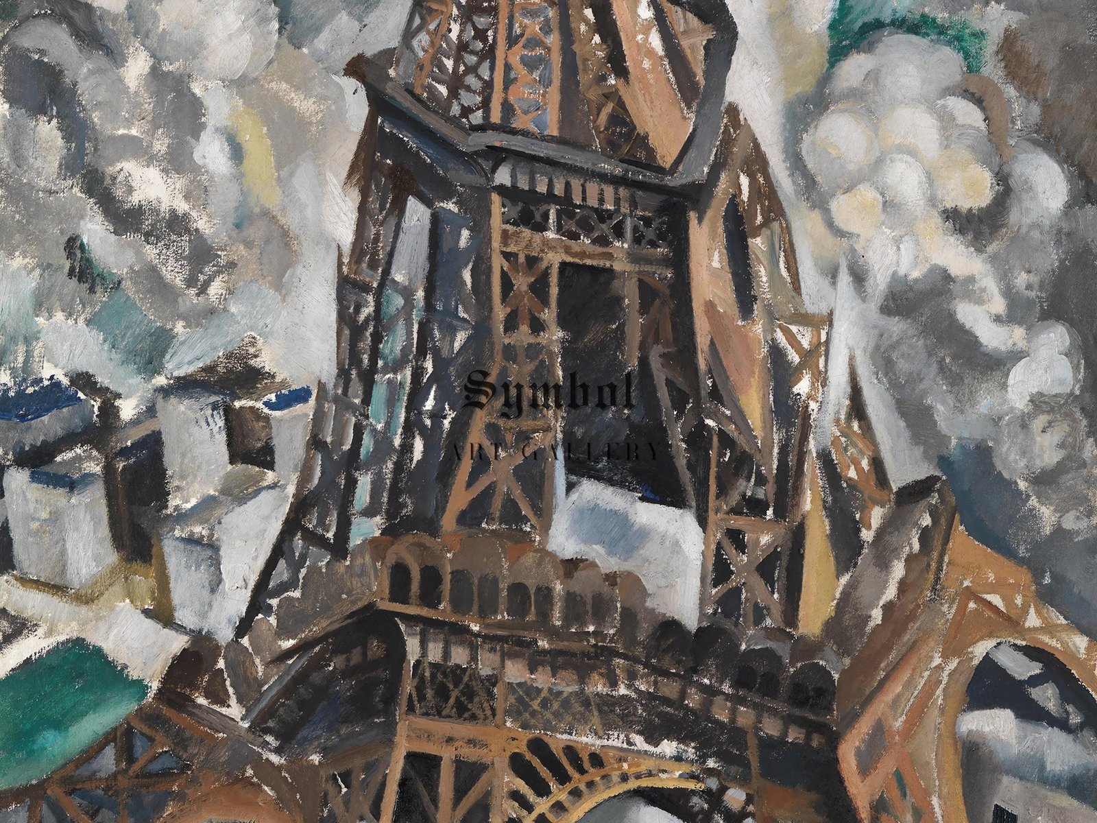 The Eiffel Tower by Robert Delaunay, 1909, Cubism and Abstract Art, fine art print