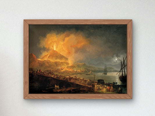The Eruption of Mt. Vesuvius by Pierre-Jacques Volaire, 1777, Romanticism and Classical Landscapes, fine art print