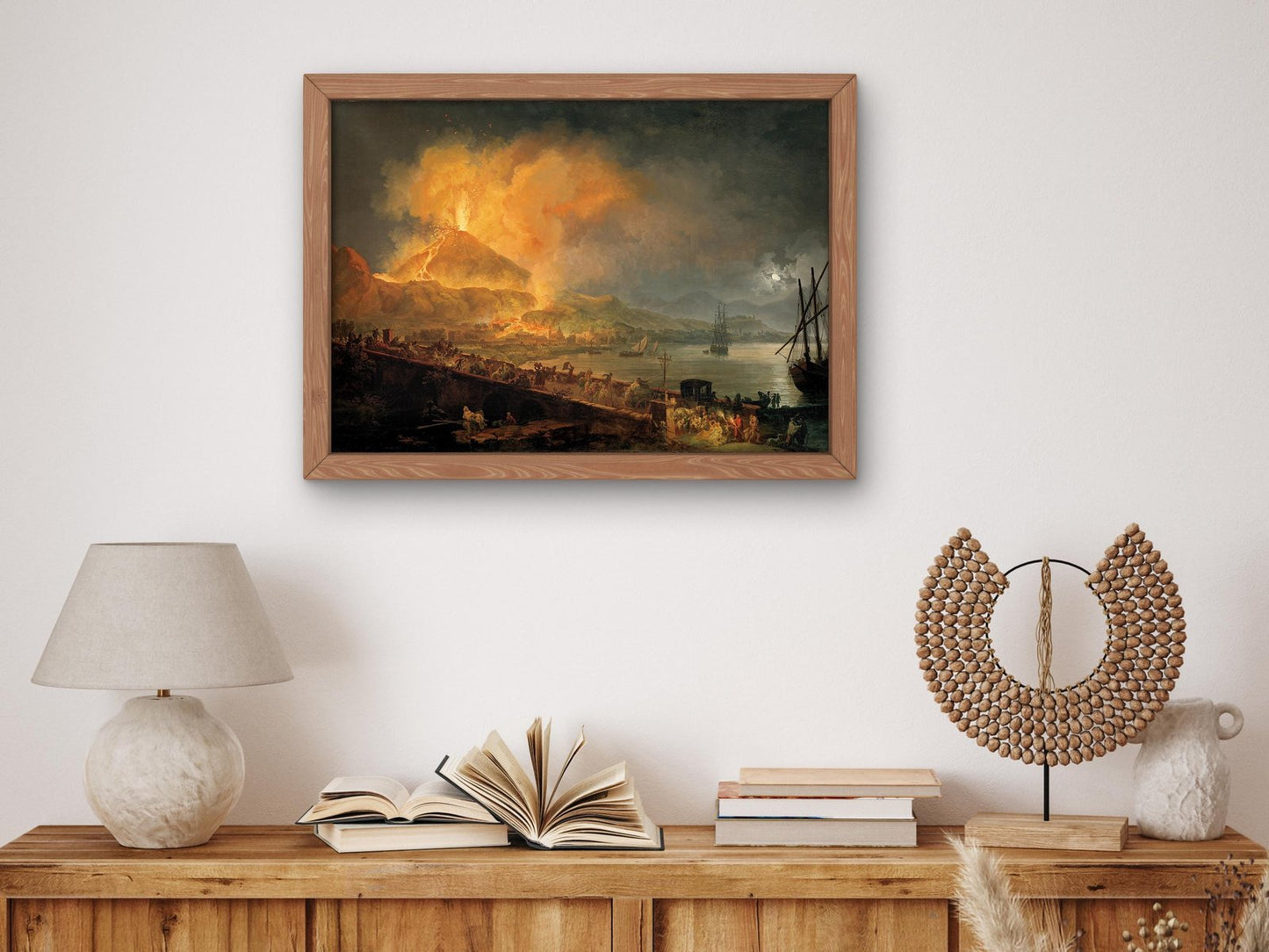 The Eruption of Mt. Vesuvius by Pierre-Jacques Volaire, 1777, Romanticism and Classical Landscapes, fine art print