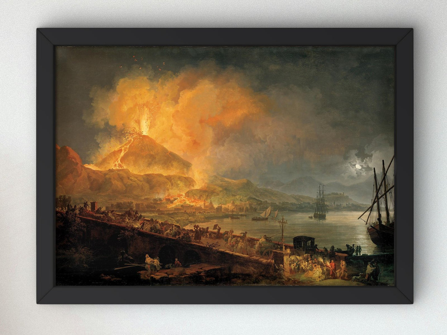 The Eruption of Mt. Vesuvius by Pierre-Jacques Volaire, 1777, Romanticism and Classical Landscapes, fine art print