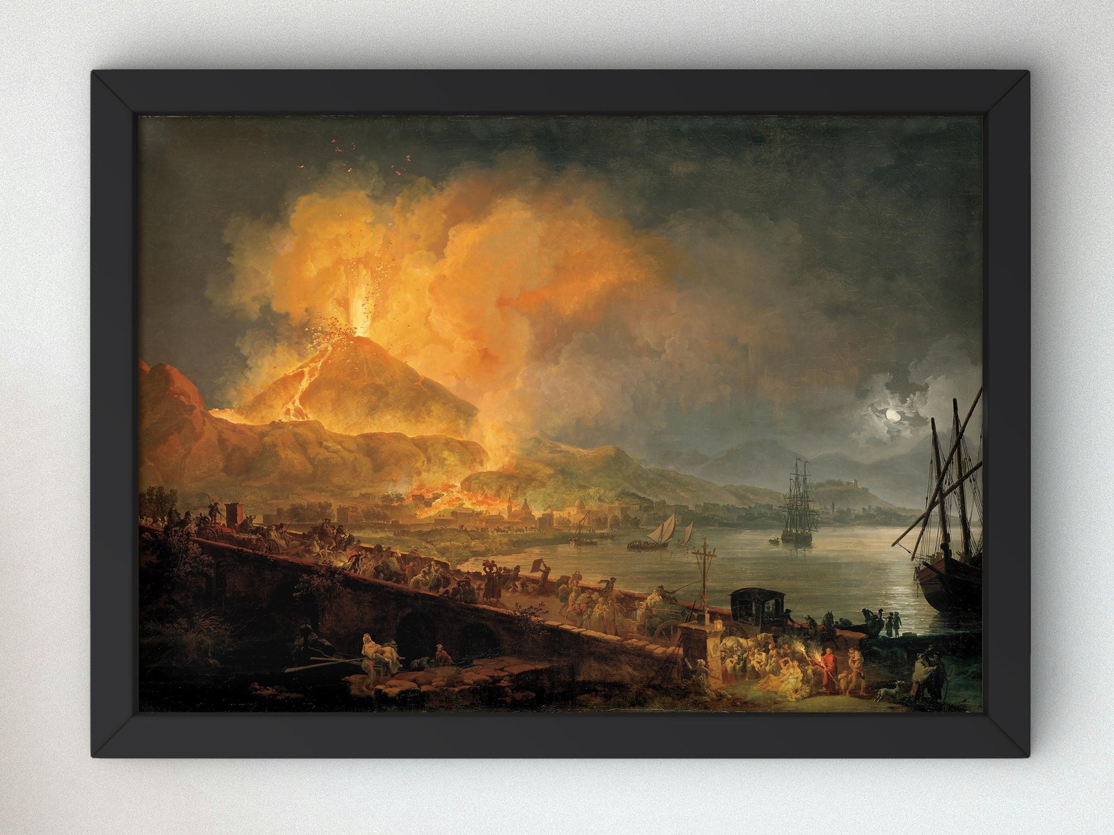 The Eruption of Mt. Vesuvius by Pierre-Jacques Volaire, 1777, Romanticism and Classical Landscapes, fine art print