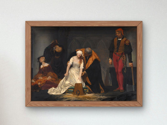 The Execution of Lady Jane Grey by Paul Delaroche, 1833, Romanticism, fine art print