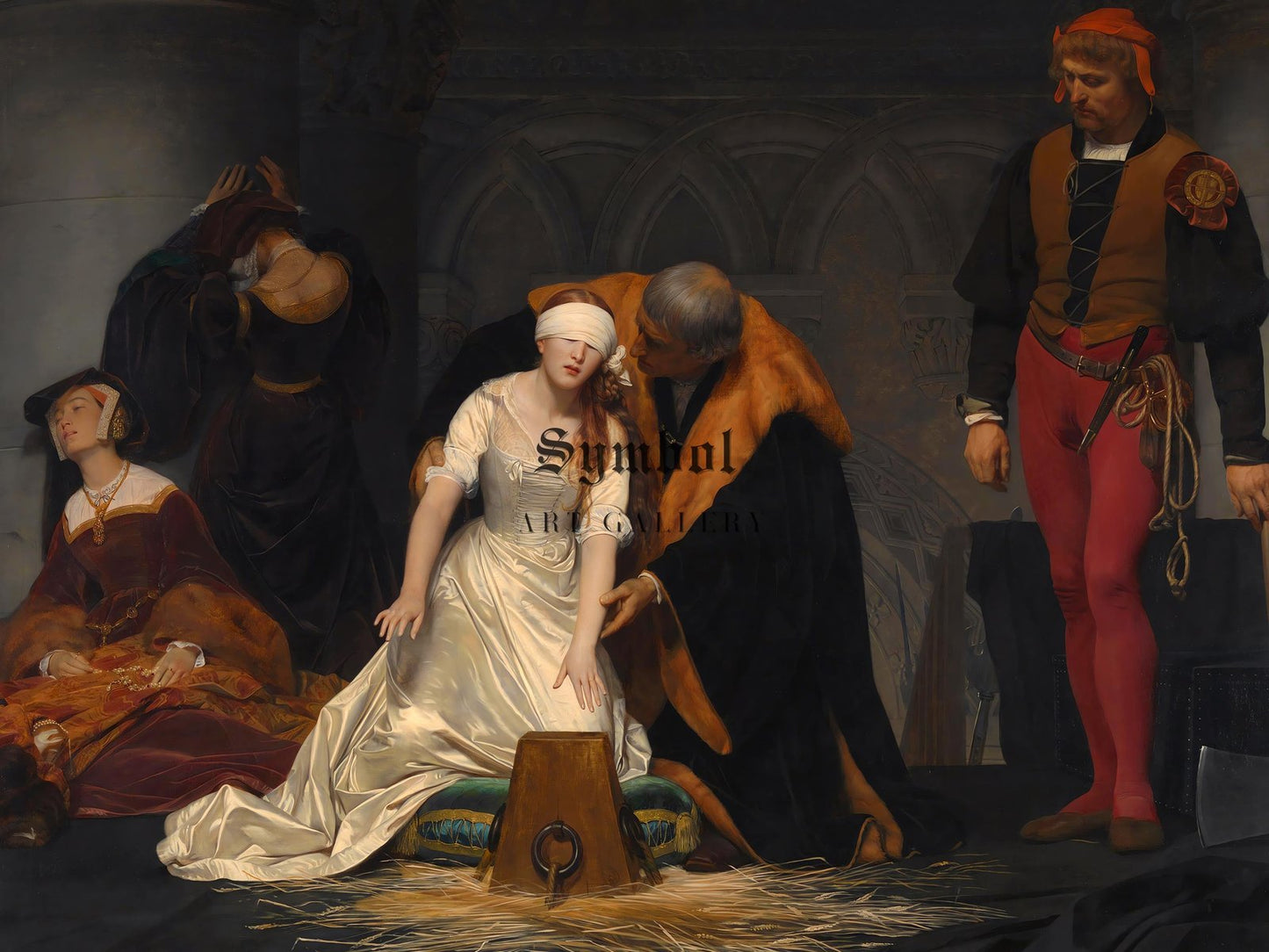 The Execution of Lady Jane Grey by Paul Delaroche, 1833, Romanticism, fine art print