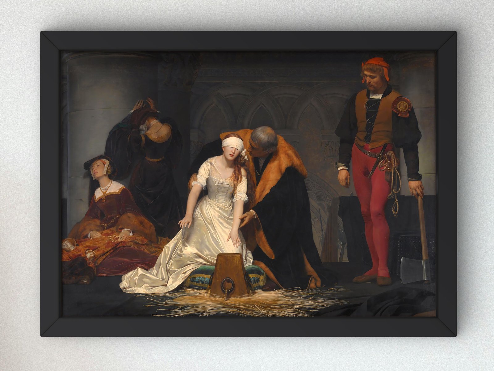 The Execution of Lady Jane Grey by Paul Delaroche, 1833, Romanticism, fine art print