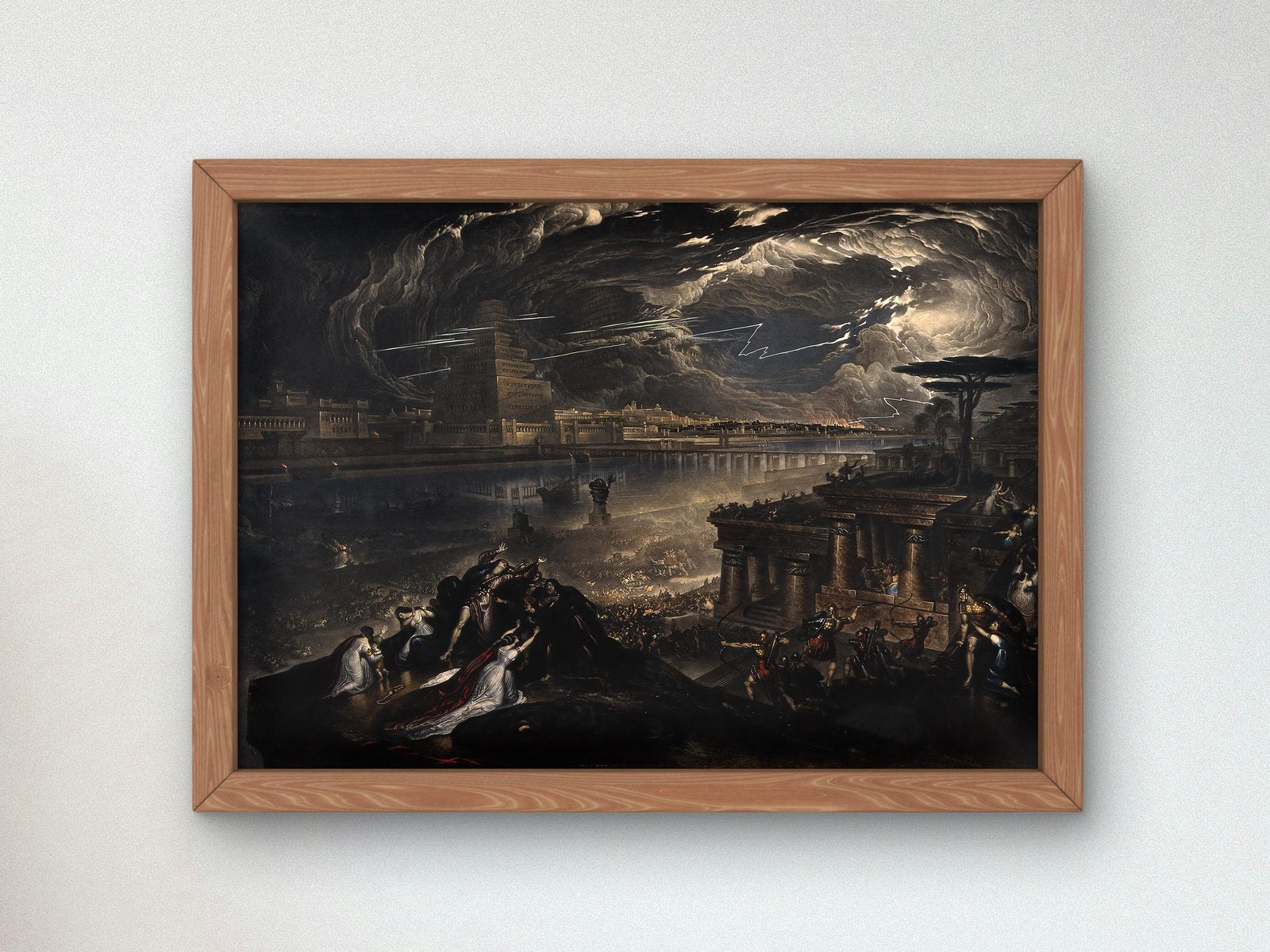 The Fall of Babylon by John Martin, 1831, Romanticism and Classical Landscapes, fine art print