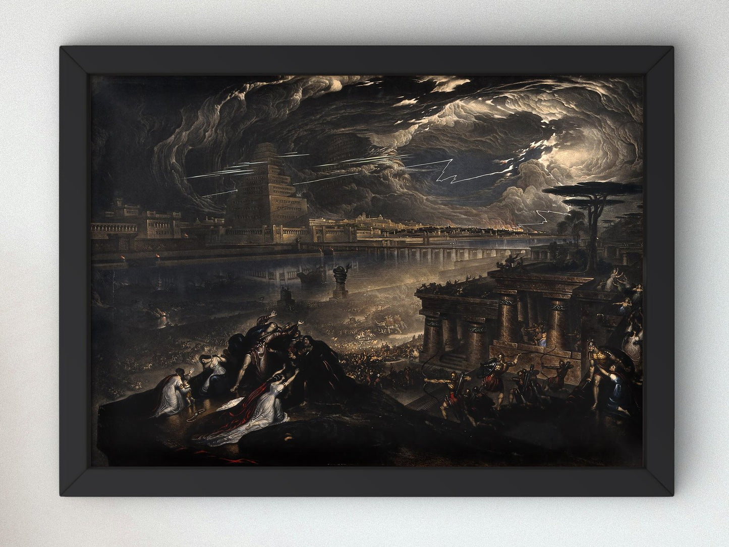 The Fall of Babylon by John Martin, 1831, Romanticism and Classical Landscapes, fine art print