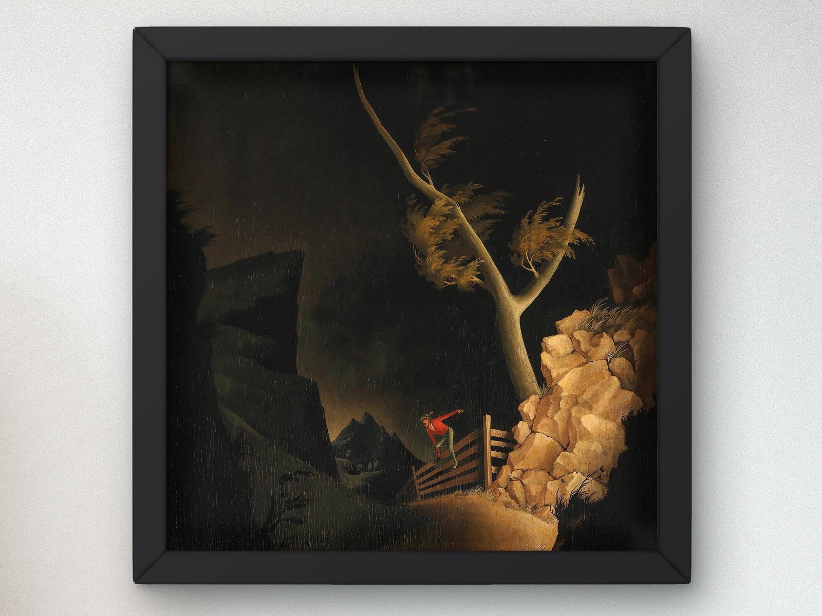 The Fugitive by Franz Sedlacek, 1928, Expressionism and Fauvism, fine art print