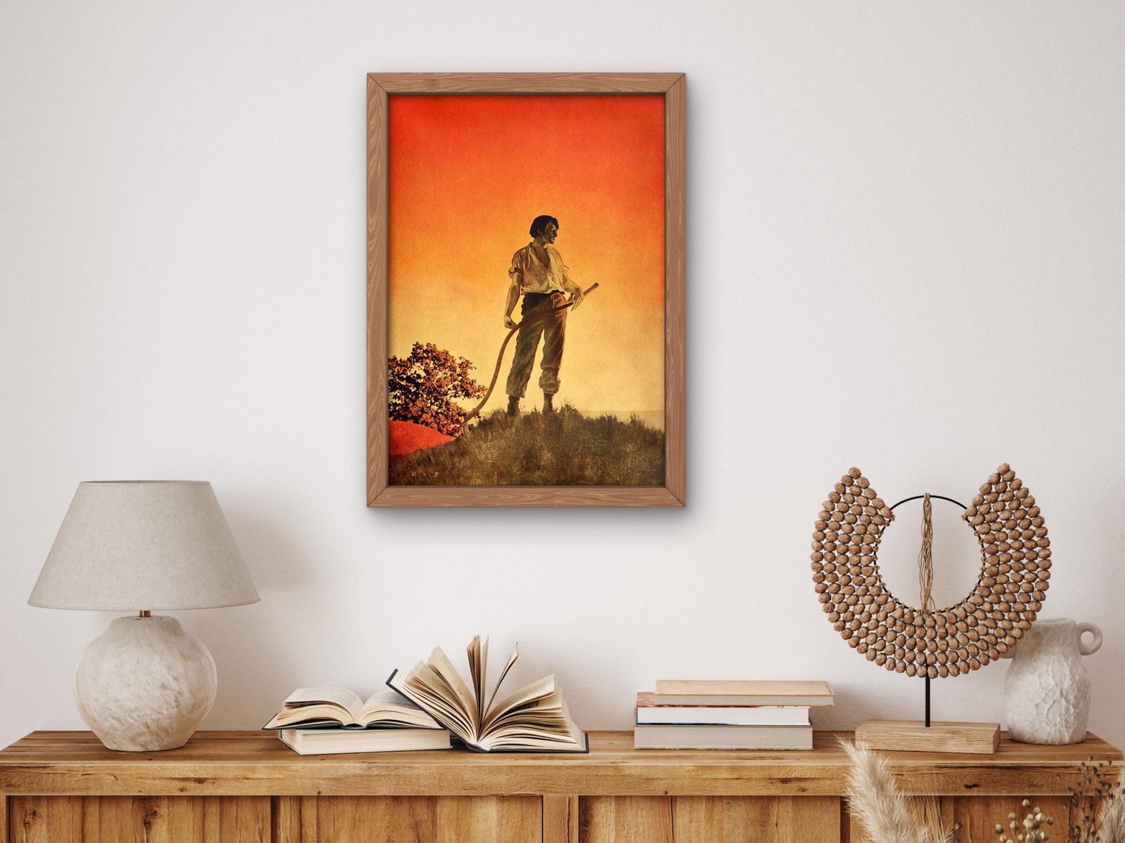 The Gale by Maxfield Parrish, 1911, Art Deco and American Modernism, fine art print
