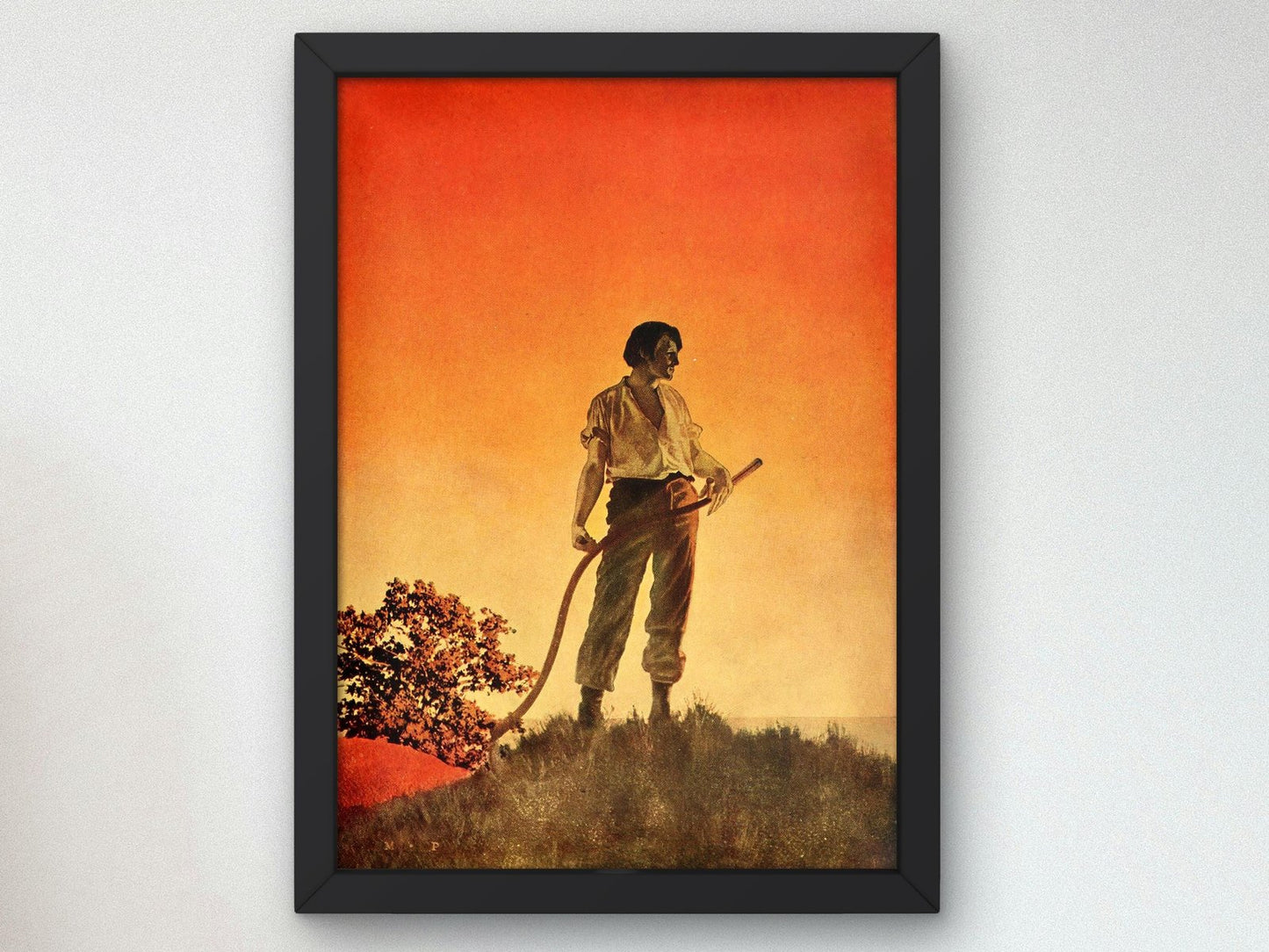 The Gale by Maxfield Parrish, 1911, Art Deco and American Modernism, fine art print