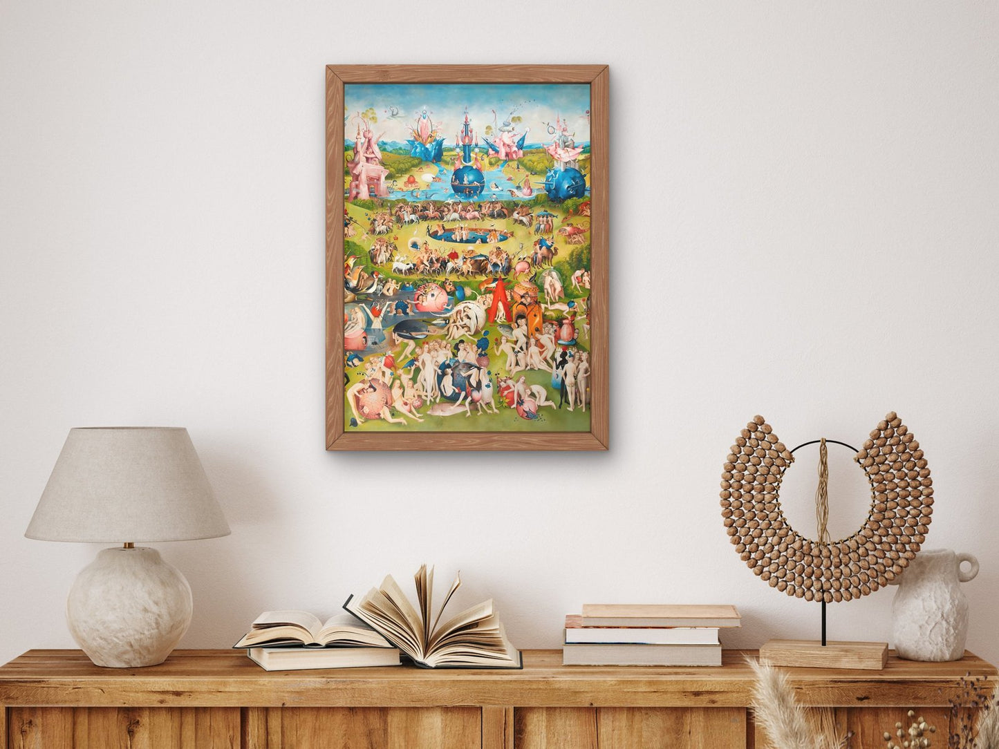 Garden of Earthly Delights by Hieronymus Bosch, 1510, Renaissance, fine art print