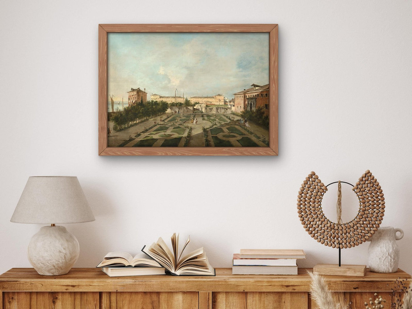 The Garden of Palazzo Contarini dal Zaffo by Francesco Guardi, 1770, Rococo and Neoclassicism, fine art print