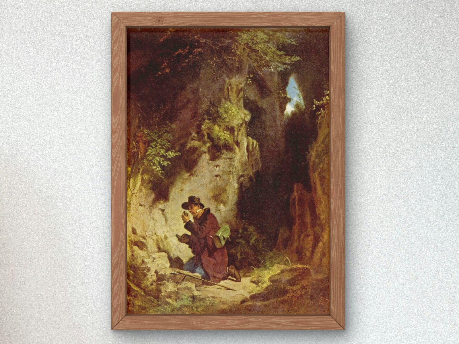 The Geologist by Carl Spitzweg, 1860, Realism and Naturalism, fine art print