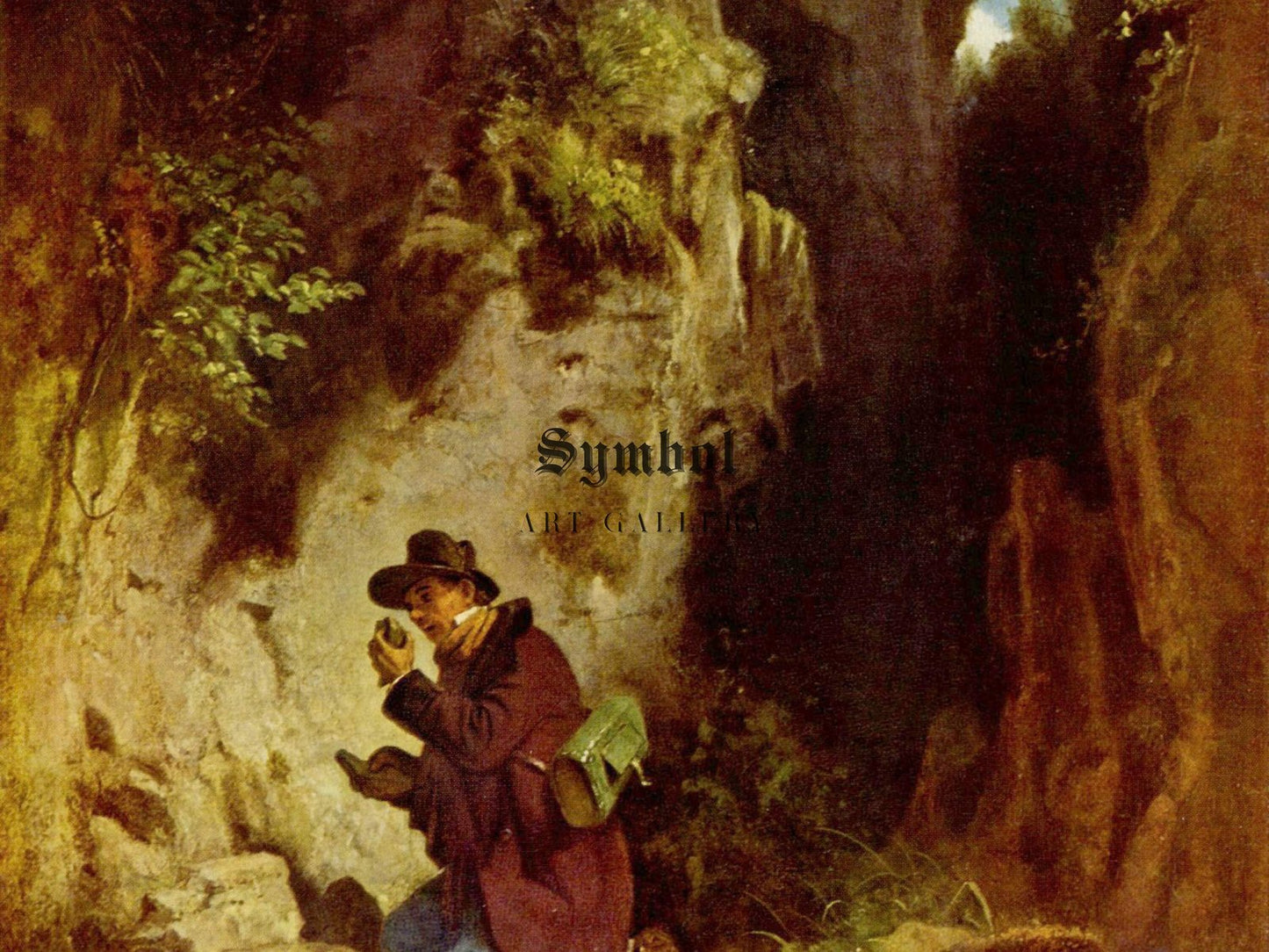 The Geologist by Carl Spitzweg, 1860, Realism and Naturalism, fine art print