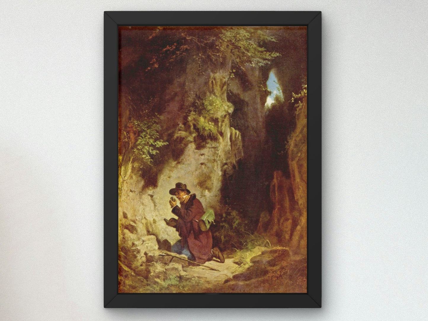 The Geologist by Carl Spitzweg, 1860, Realism and Naturalism, fine art print