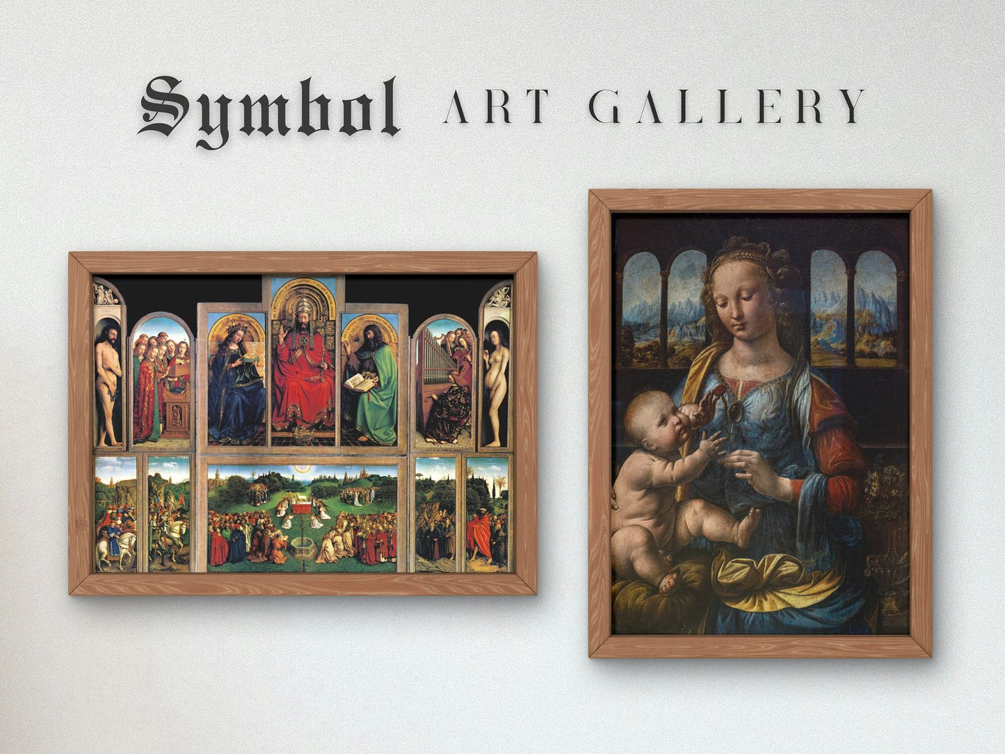 Ghent Altarpiece by Hubert van Eyck and Jan van Eyck, 1432, Renaissance, fine art print