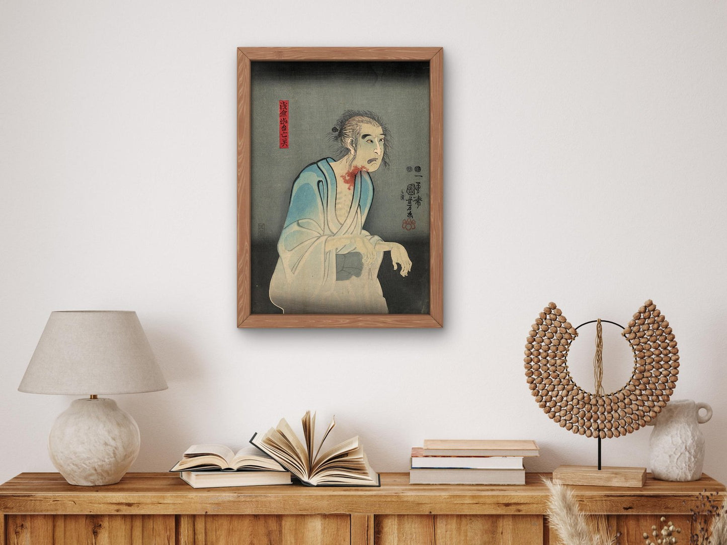 The Ghost of Asakura Togo by Utagawa Kuniyoshi, 1851, Japanese Woodblock Prints, fine art print