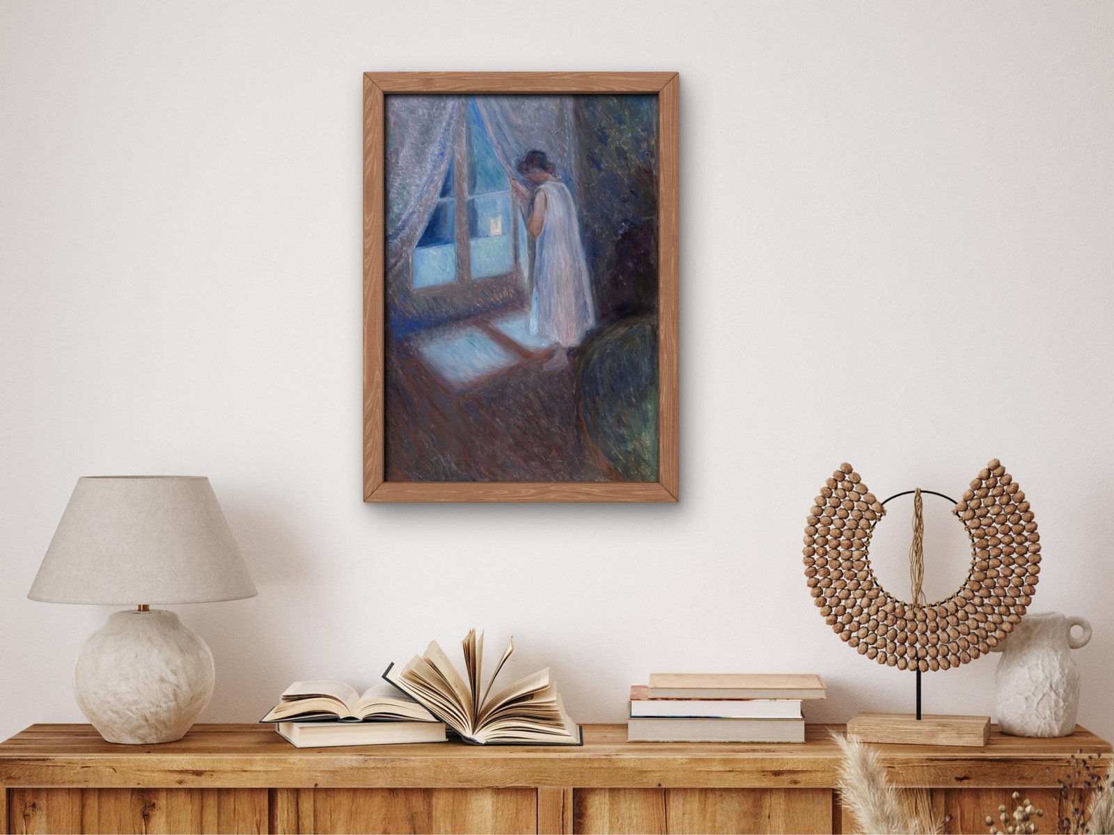 Girl by the Window by Edvard Munch, 1893, Expressionism, fine art print