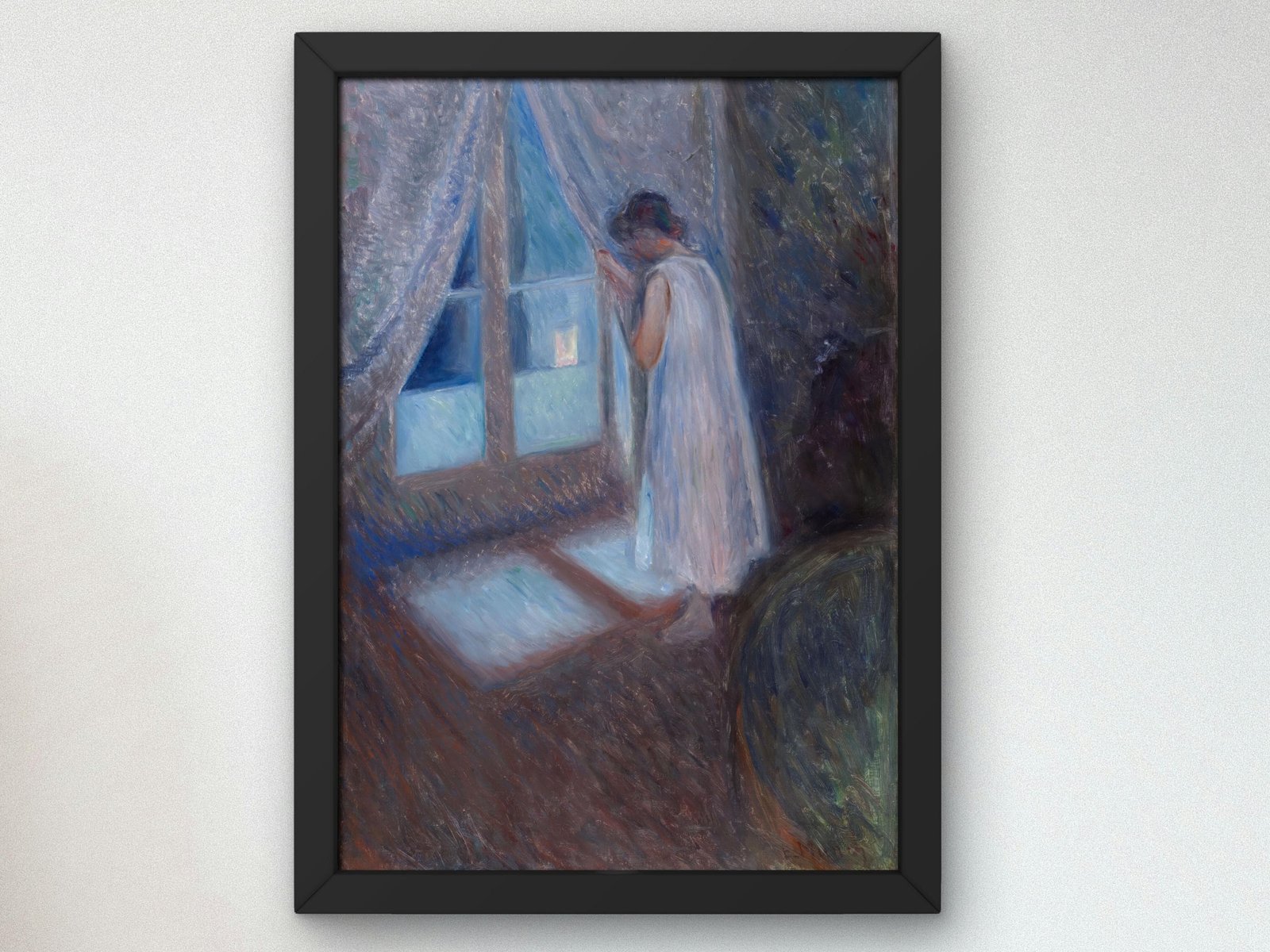 Girl by the Window by Edvard Munch, 1893, Expressionism, fine art print