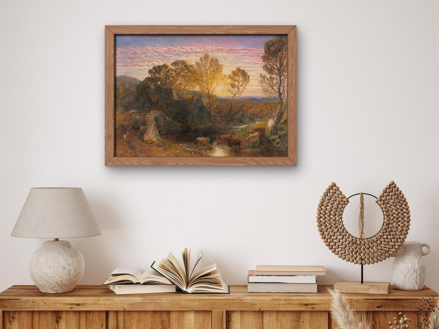 The Golden Hour by Samuel Palmer, 1865, Romanticism and Classical Landscapes, fine art print