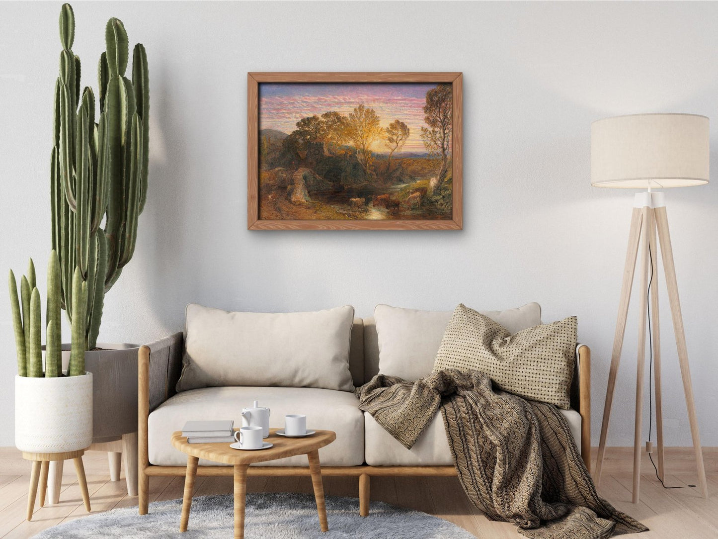 The Golden Hour by Samuel Palmer, 1865, Romanticism and Classical Landscapes, fine art print